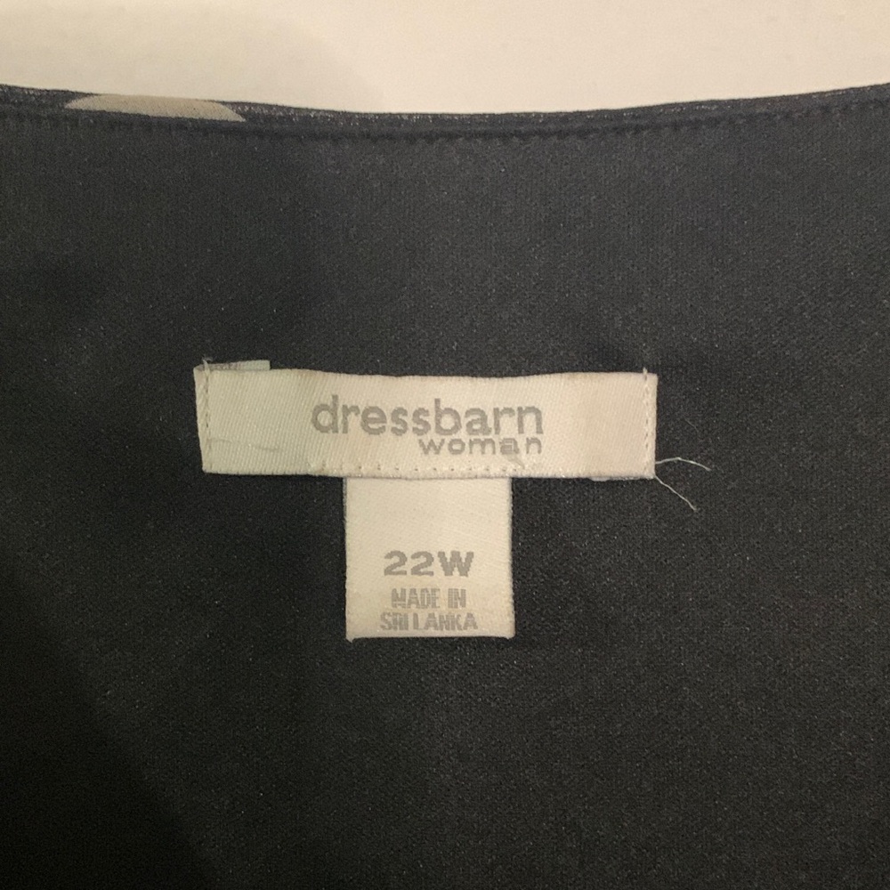Dress Barn Black and White Polka Dot Midi Dress - Picture 4 of 9